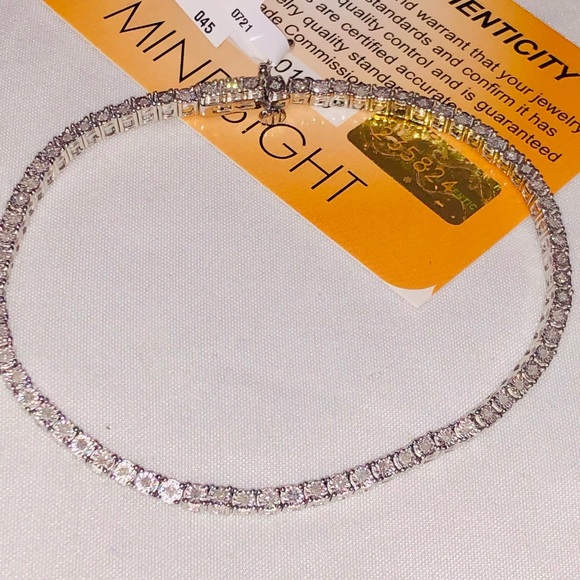 1/2ct REAL DIAMOND Bracelet Authenticity card incl - Picture 7 of 7